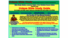 What Uniquebiblestudy.com website looked like in 2017 (6 years ago)
