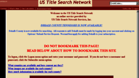What Ustitlesearch.net website looked like in 2017 (6 years ago)