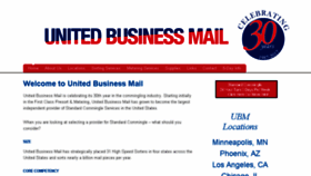 What Unitedbusinessmail.com website looked like in 2017 (6 years ago)