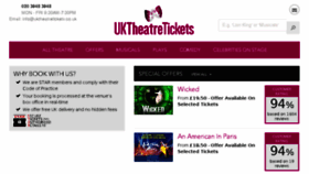 What Uktheatretickets.co.uk website looked like in 2017 (6 years ago)