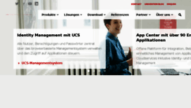 What Univention.de website looked like in 2017 (6 years ago)