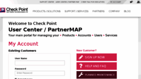 What Usercenter.checkpoint.com website looked like in 2017 (6 years ago)