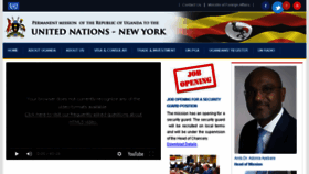 What Ugandamissionunny.net website looked like in 2017 (6 years ago)