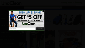 What Unoclean.com website looked like in 2017 (6 years ago)