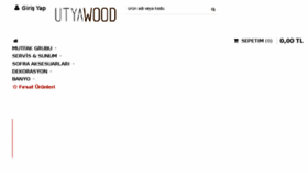 What Utyawood.com website looked like in 2017 (6 years ago)