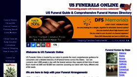 What Us-funerals.com website looked like in 2017 (6 years ago)