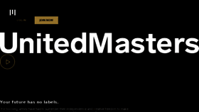 What Unitedmasters.com website looked like in 2017 (6 years ago)