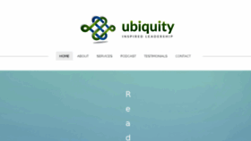 What Ubiquityleadership.com website looked like in 2017 (6 years ago)