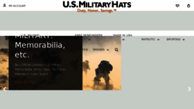 What Usmilitaryhats.com website looked like in 2017 (6 years ago)