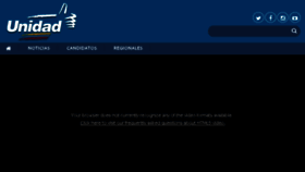 What Unidadvenezuela.org website looked like in 2017 (6 years ago)