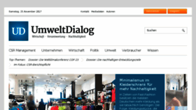 What Umweltdialog.de website looked like in 2017 (6 years ago)