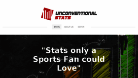 What Unconventionalstats.com website looked like in 2017 (6 years ago)