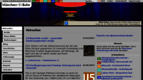 What U-bahn-muenchen.de website looked like in 2017 (6 years ago)