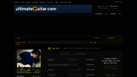 What Ultimateguitar.com website looked like in 2017 (6 years ago)