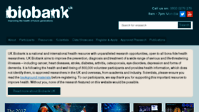What Ukbiobank.ac.uk website looked like in 2017 (6 years ago)