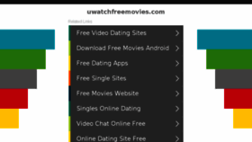 What Uwatchfreemovies.com website looked like in 2017 (6 years ago)