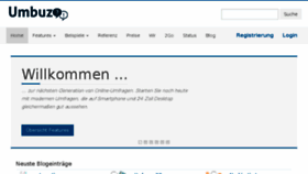 What Umbuzoo.de website looked like in 2017 (6 years ago)