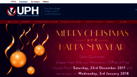 What Uph.edu website looked like in 2017 (7 years ago)