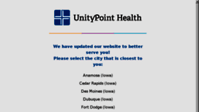 What Unitypoint.org website looked like in 2018 (6 years ago)