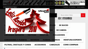 What Ultrafire.es website looked like in 2018 (6 years ago)