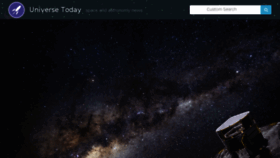 What Universetoday.com website looked like in 2018 (6 years ago)