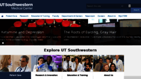 What Utsouthwestern.edu website looked like in 2018 (6 years ago)