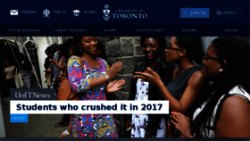 What Utoronto.ca website looked like in 2018 (6 years ago)