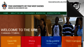 What Uwi.edu website looked like in 2018 (6 years ago)