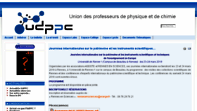 What Udppc.asso.fr website looked like in 2018 (6 years ago)