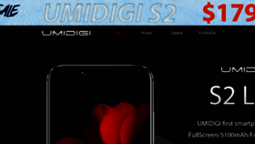 What Umidigi.com website looked like in 2018 (6 years ago)