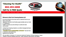 What Ultratechcleaning.com website looked like in 2018 (6 years ago)