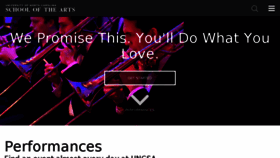 What Uncsa.edu website looked like in 2018 (7 years ago)