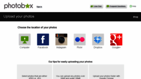 What Upload.photobox.com website looked like in 2018 (6 years ago)