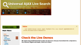 What Universalajaxlivesearch.demo.offlajn.com website looked like in 2018 (6 years ago)