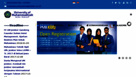 What Unmuhjember.ac.id website looked like in 2018 (6 years ago)