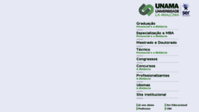 What Unama.br website looked like in 2018 (7 years ago)