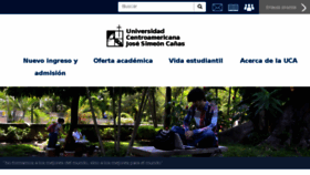 What Uca.edu.sv website looked like in 2018 (6 years ago)