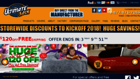 What Ultimatesack.com website looked like in 2018 (6 years ago)