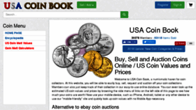 What Usacoinbook.com website looked like in 2018 (6 years ago)