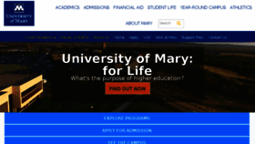 What Umary.edu website looked like in 2018 (6 years ago)