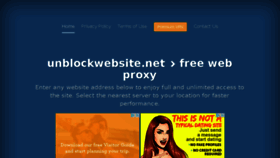 What Unblockwebsite.net website looked like in 2018 (6 years ago)