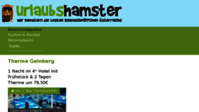 What Urlaubshamster.at website looked like in 2018 (6 years ago)
