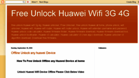 What Unlock3g4ghuawei.blogspot.com website looked like in 2018 (6 years ago)