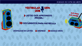 What Uepa.br website looked like in 2018 (6 years ago)