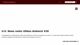What Umassulearn.net website looked like in 2018 (6 years ago)