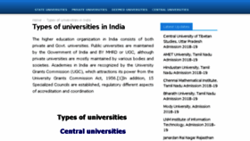 What University-nic.in website looked like in 2018 (6 years ago)