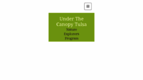 What Underthecanopy.org website looked like in 2018 (6 years ago)