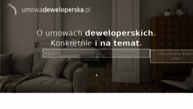 What Umowadeweloperska.pl website looked like in 2018 (6 years ago)