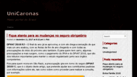 What Unicaronas.com.br website looked like in 2018 (6 years ago)