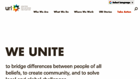 What Uri.org website looked like in 2018 (6 years ago)